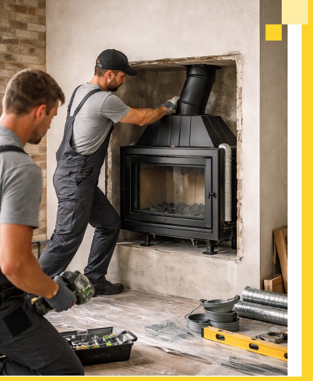 Установка каминных топок в Верхнем Уфалее: монтаж, подключение