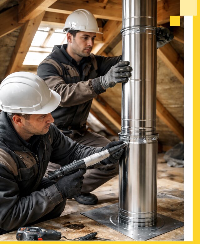 Монтаж дымоходов для каминов в Верхнем Уфалее с гарантией качества