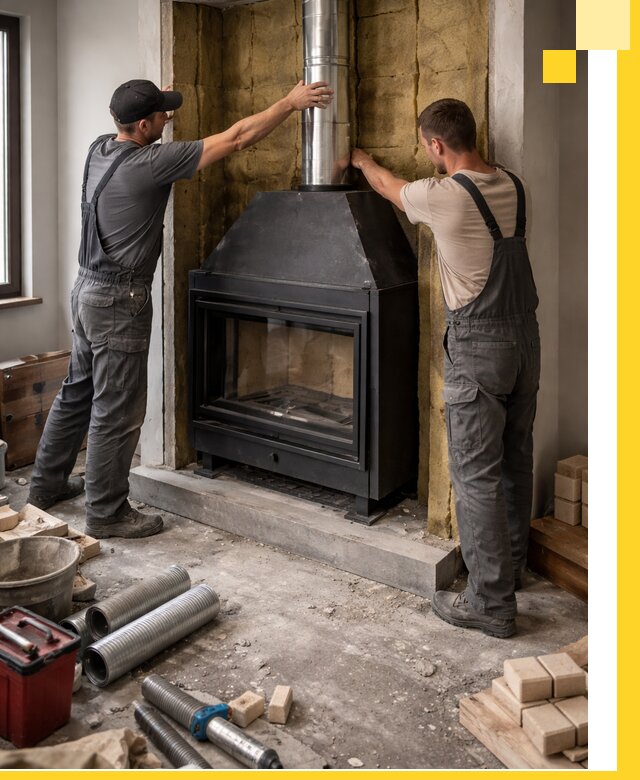 Изготовление и монтаж закрытых каминов в Верхнем Уфалее под ключ