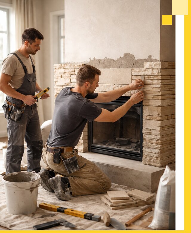 Установка и монтаж каминов для загородного дома в Верхнем Уфалее