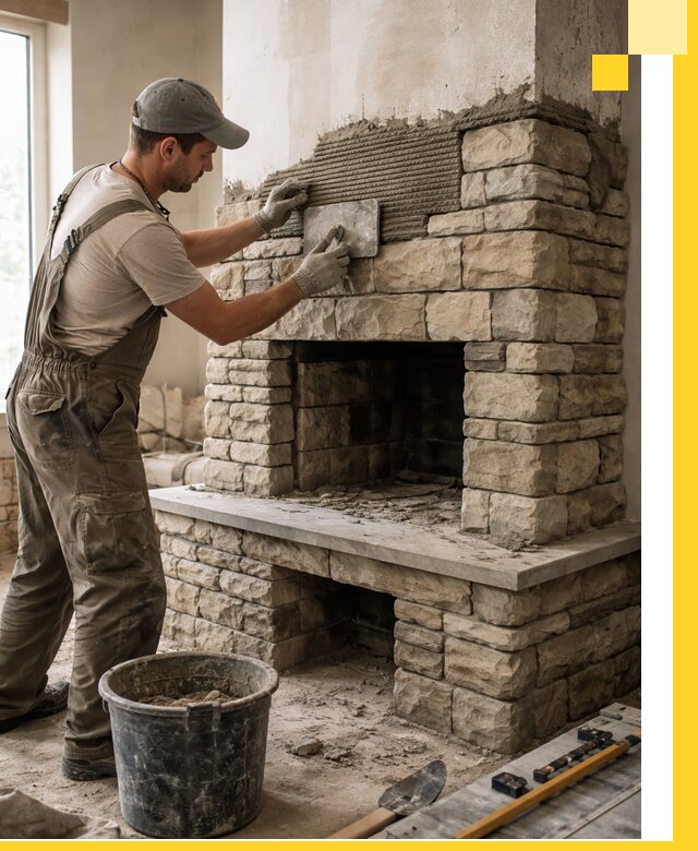 Строительство каминов под ключ в Верхнем Уфалее от проектирования до монтажа