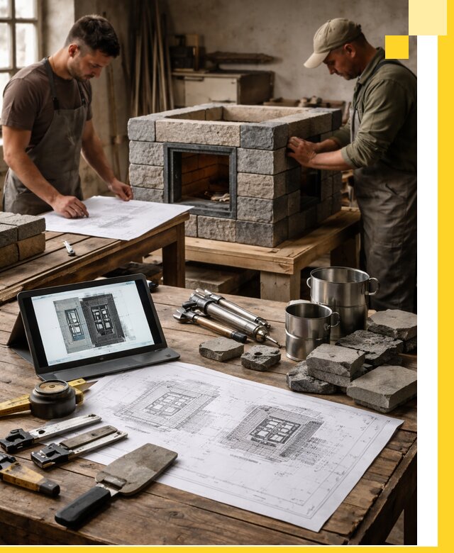 Разработка проектов печей с согласованием и монтажом в Верхнем Уфалее