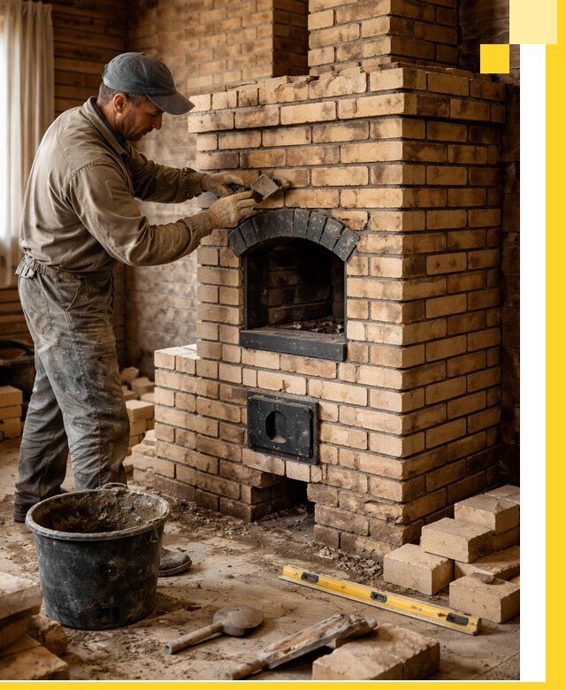 Кирпичные печи под ключ в Верхнем Уфалее: проектирование и кладка