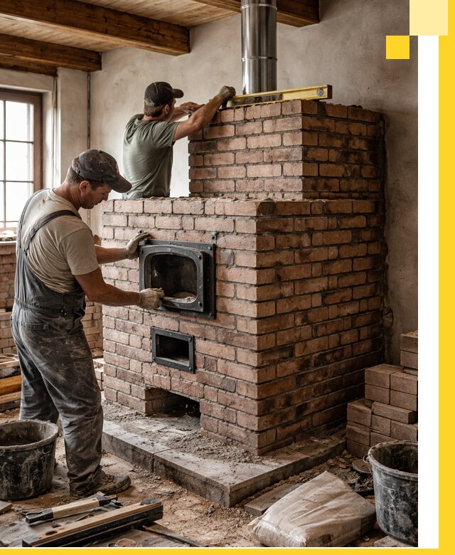 Печи для загородного дома под ключ в Верхнем Уфалее — монтаж и сервис