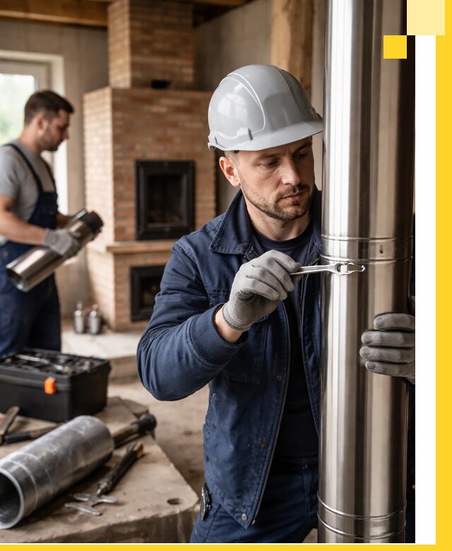 Профессиональный монтаж дымоходов для печей в Верхнем Уфалее