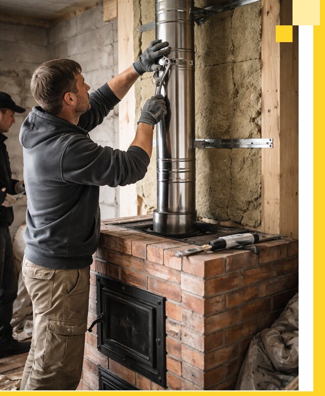 Изготовление и монтаж печей и дымоходов под ключ в Верхнем Уфалее