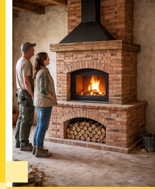 Печи камины из кирпича в Верхнем Уфалее от 122808 р. | ЭриданВрф