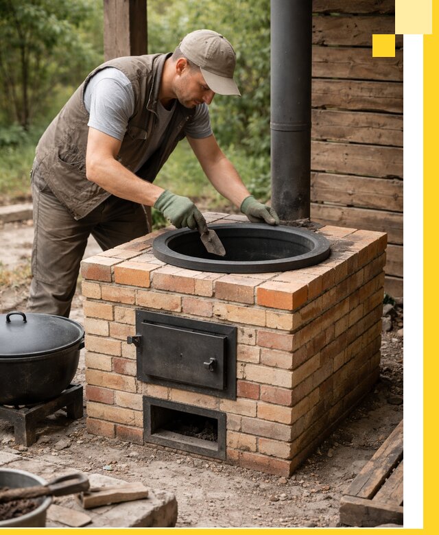 Изготовление и установка печей для казана в Верхнем Уфалее под ключ