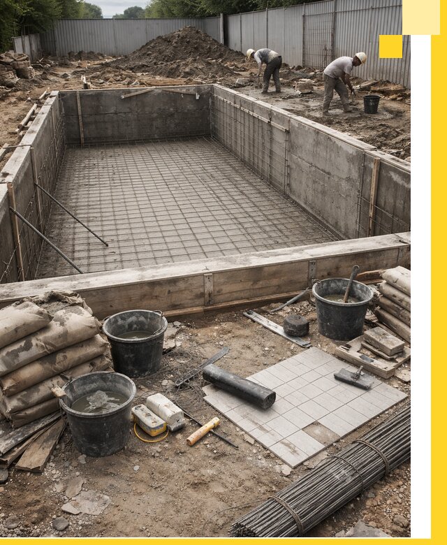 Строительство бассейнов под ключ в Верхнем Уфалее, дизайн и монтаж