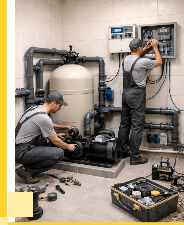 Монтаж оборудования для бассейнов в Верхнем Уфалее от 40936 р. | ЭриданВрф