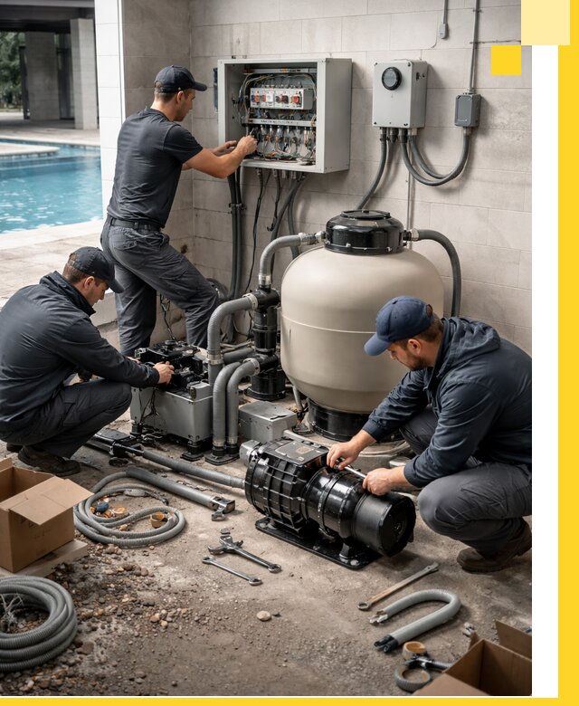 Профессиональный монтаж оборудования для бассейнов в Верхнем Уфалее