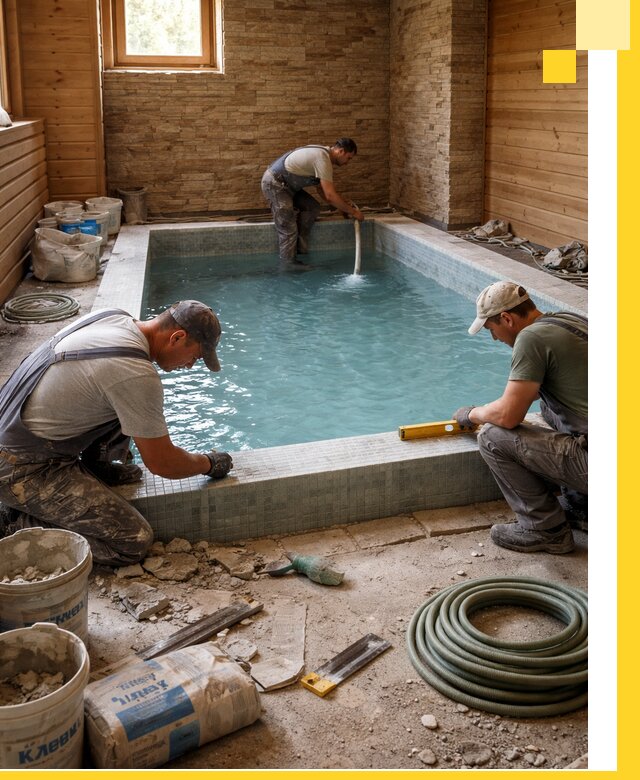 Проектирование и строительство бассейнов для бани в Верхнем Уфалее