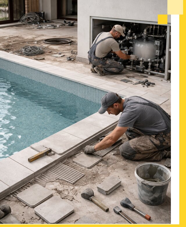 Строительство и монтаж бассейнов в коттедже в Верхнем Уфалее