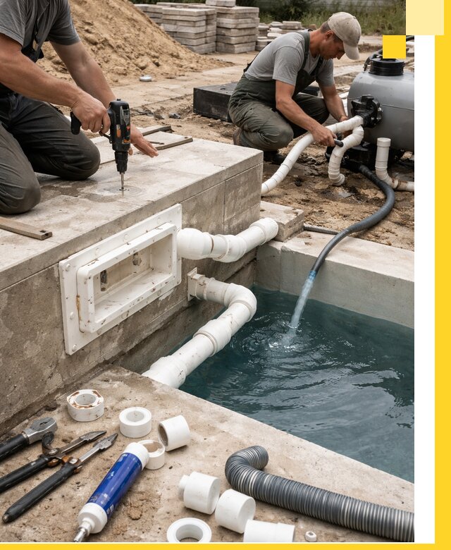 Строительство скиммерных бассейнов под ключ в Верхнем Уфалее