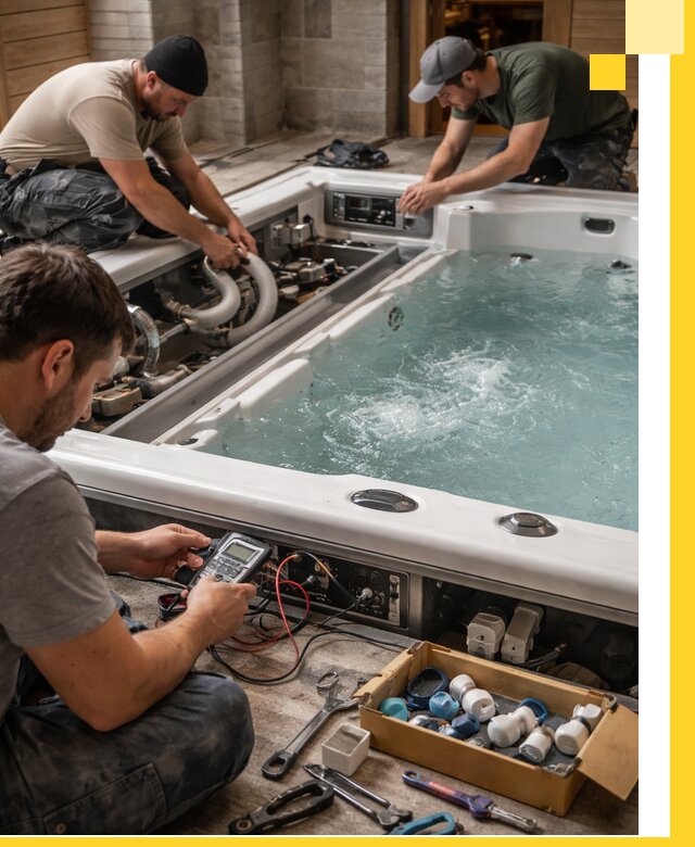 Гидромассажные бассейны под ключ в Верхнем Уфалее, дизайн и монтаж