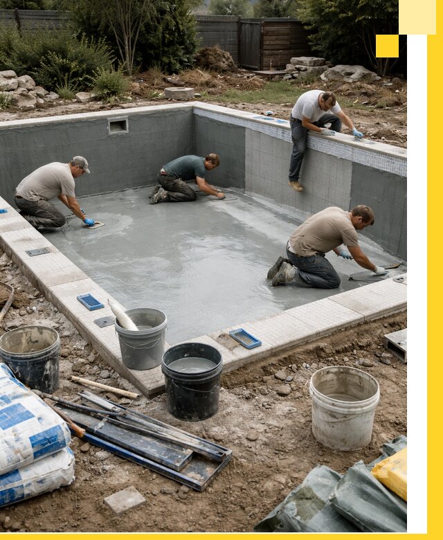 Изготовление и монтаж чаши бассейна под ключ в Верхнем Уфалее