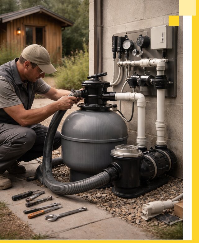 Продажа и монтаж фильтров и насосов для бассейнов в Верхнем Уфалее