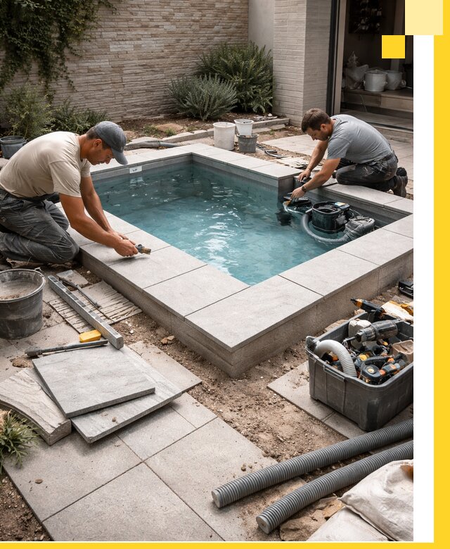 Мини бассейны под ключ в Верхнем Уфалее, дизайн и установка