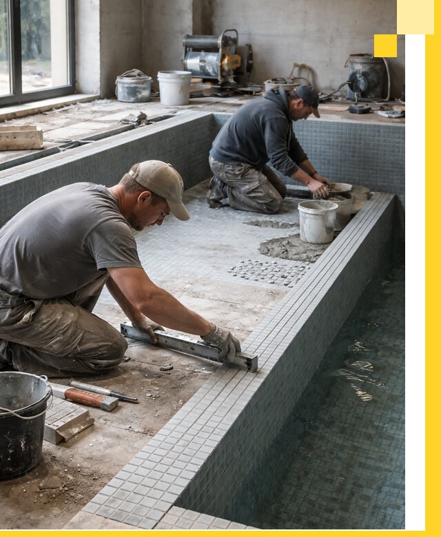 Строительство бассейна в частном доме в Верхнем Уфалее под ключ