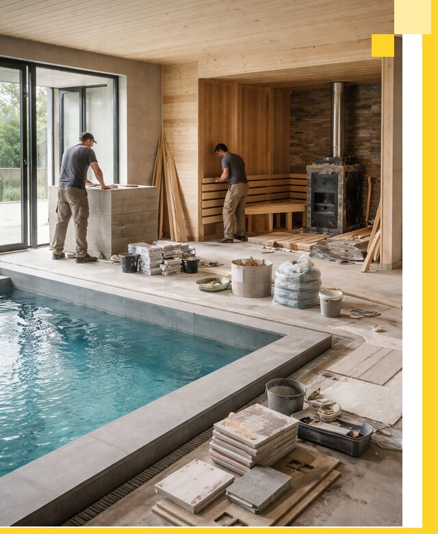 Проектирование и строительство бань с бассейном в Верхнем Уфалее