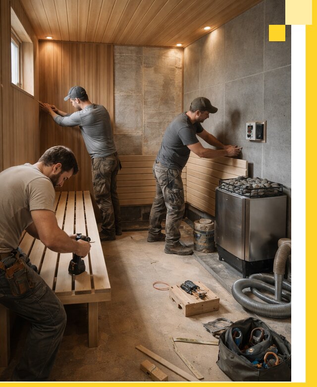 Сауны под ключ в Верхнем Уфалее, проектирование, строительство, отделка