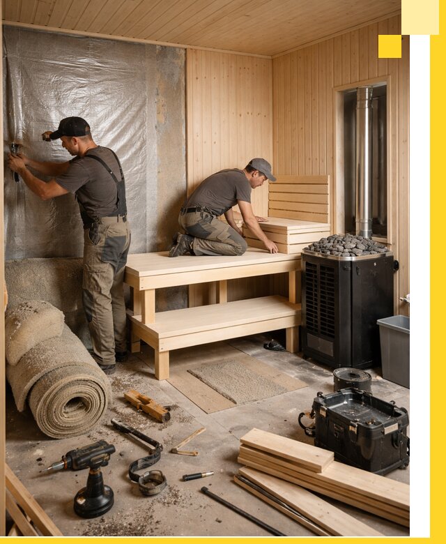 Проекты саун под ключ в Верхнем Уфалее дизайн и строительство