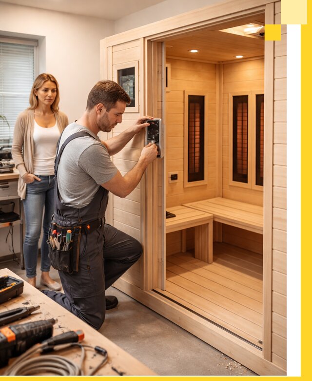 Инфракрасные сауны под ключ в Верхнем Уфалее продажа и установка