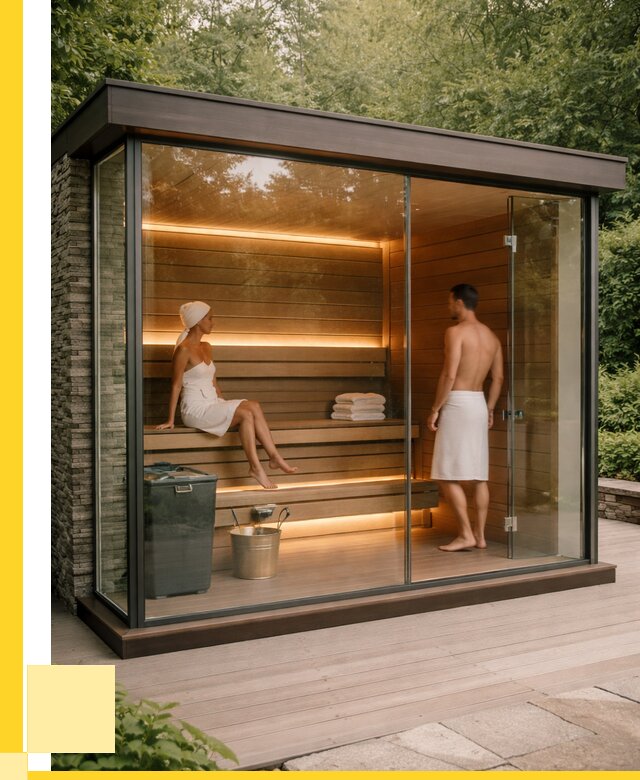 Сауна стеклянная и двери для сауны в Верхнем Уфалее от 255850 р. | ЭриданВрф