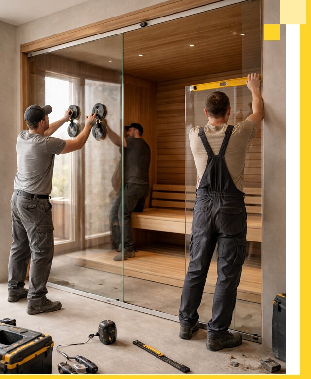 Производство и монтаж стеклянных саун под ключ в Верхнем Уфалее