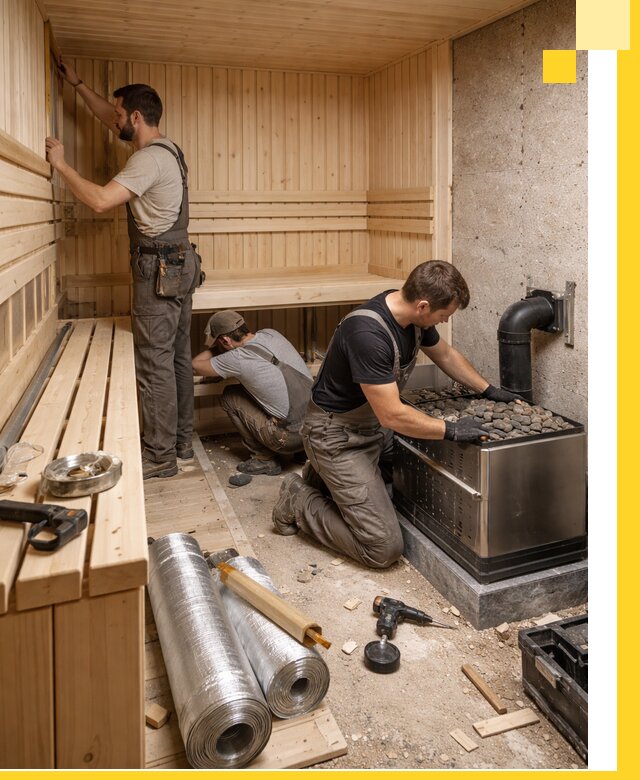 Индивидуальные сауны на заказ в Верхнем Уфалее под ключ, проект и монтаж