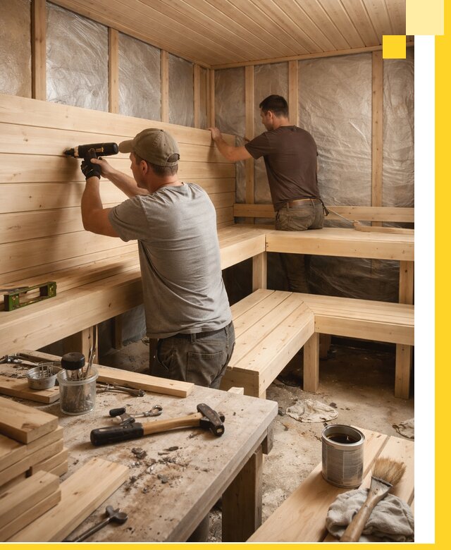 Профессиональная отделка бань и саун под ключ в Верхнем Уфалее