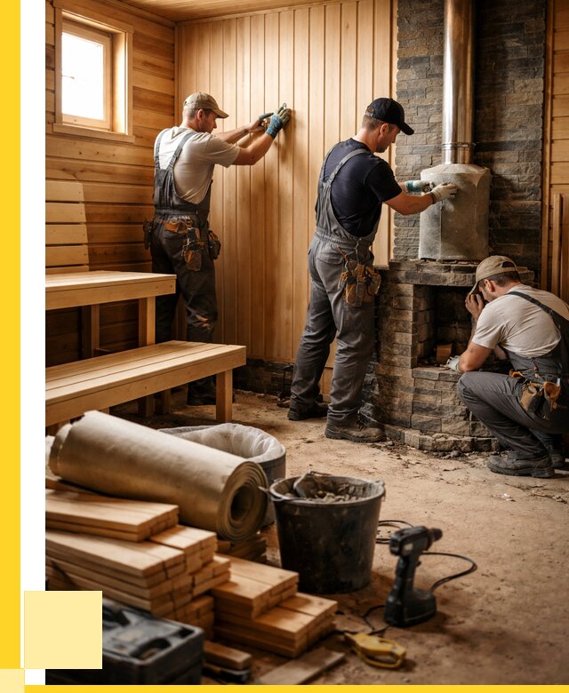 Ремонт бань под ключ в Верхнем Уфалее от 46053 р. | ЭриданВрф