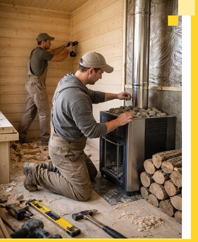 Строительство деревянных бань под ключ в Верхнем Уфалее проекты и монтаж