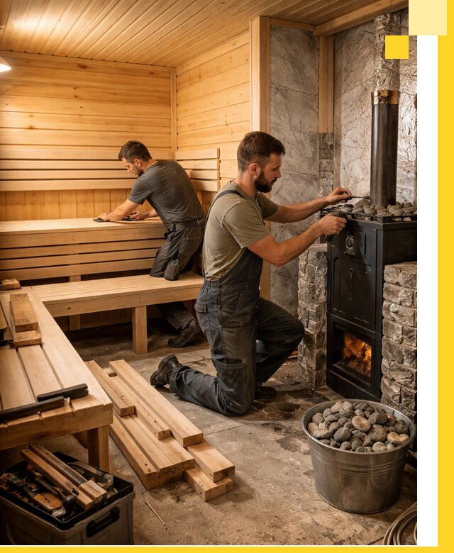 Дизайн и строительство интерьеров бань под ключ в Верхнем Уфалее