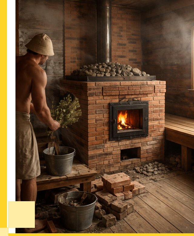 Кирпичные банные печи в Верхнем Уфалее от 92106 р. | ЭриданВрф