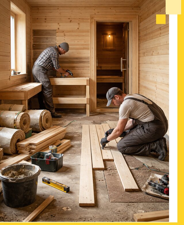 Индивидуальный проект бани с комнатой отдыха под ключ в Верхнем Уфалее