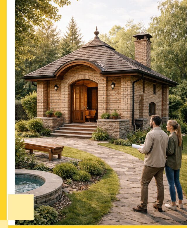 Проект кирпичной бани в Верхнем Уфалее от 30702 р. | ЭриданВрф