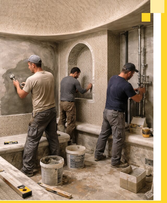 Профессиональный монтаж хамамов под ключ в Верхнем Уфалее с гарантией