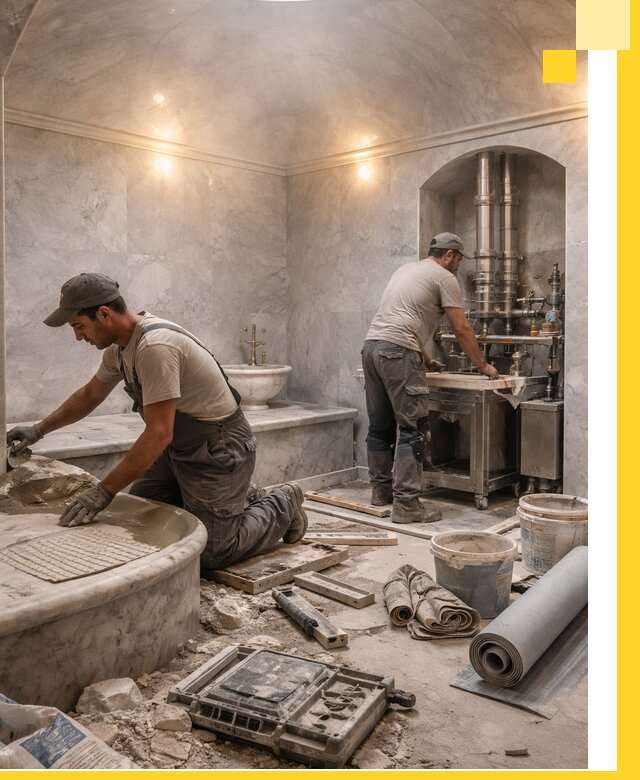 Строительство турецких бань хаммам под ключ в Верхнем Уфалее