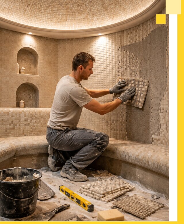 Устройство и монтаж домашнего хамама под ключ в Верхнем Уфалее