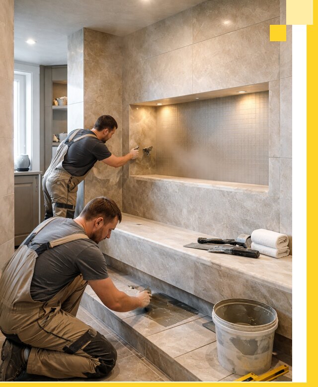 Профессиональное строительство хамама в квартире в Верхнем Уфалее