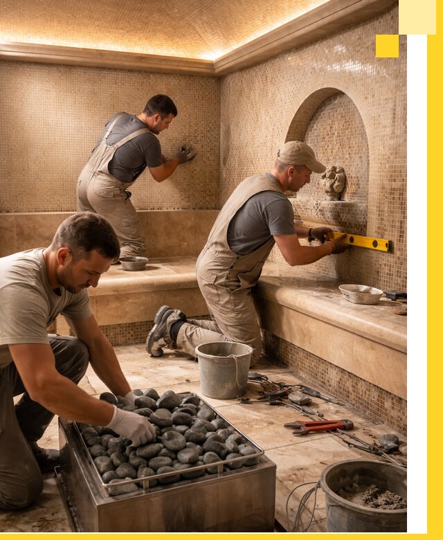 Проектирование и строительство хамама и сауны в Верхнем Уфалее