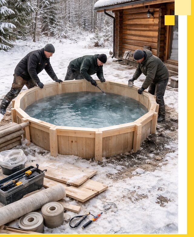 Изготовление и установка ледяных купелей под ключ в Верхнем Уфалее