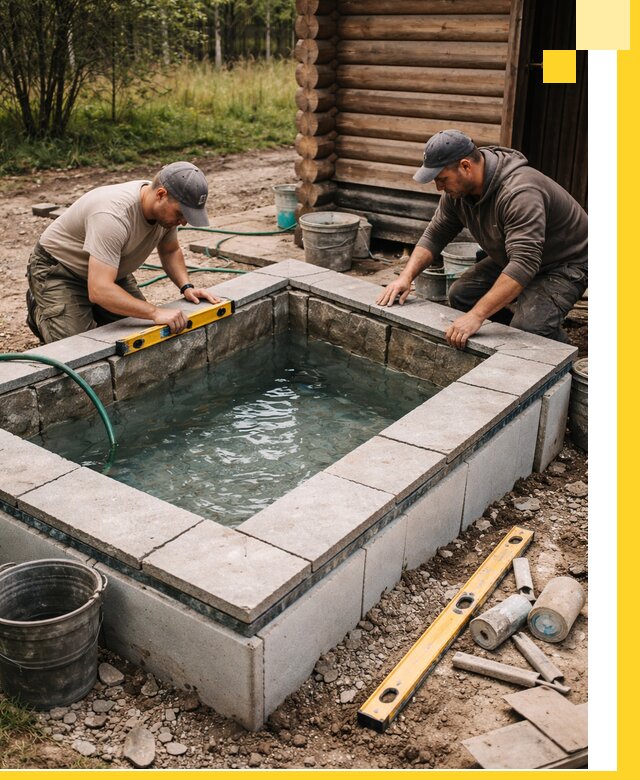 Изготовление и установка холодных купелей под ключ в Верхнем Уфалее